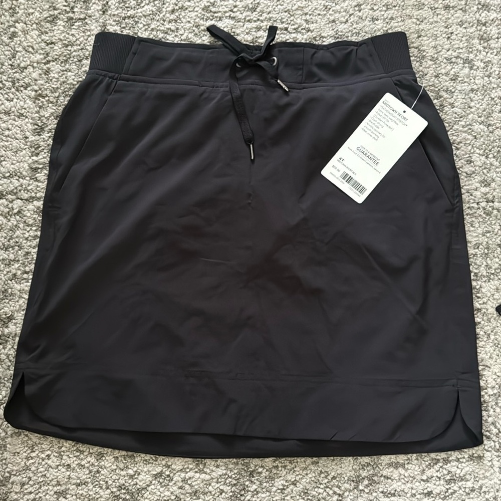 Athleta black midtown skirt 4T NWT